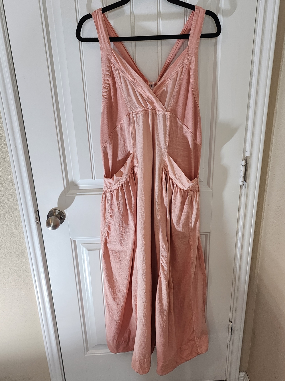 Anthropologie Daily Practice Island Sleeveless Maxi Dress S Peach Pink Cotton - Picture 2 of 16